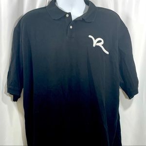 Rocawear Big & Tall Black Logo Polo Men’s 2XL
